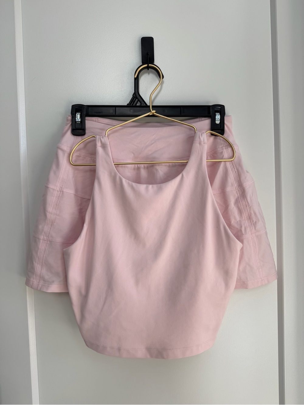 *SET* Sz S CRZ YOGA Light Pink Tank Top and Tennis Skirt Set